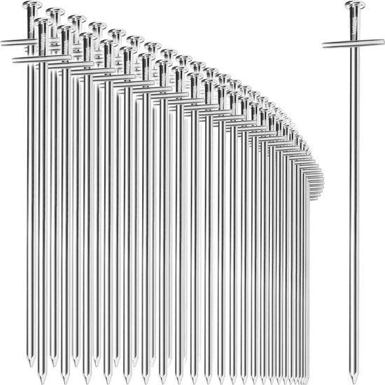tentharingen van staal – lange en robuuste haringen voor kamperen en outdoor – ideaal voor normale en harde ondergrond., 50 stuks