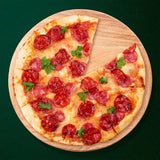 KADAX - Draaibare serveerplaat - draaiplateau van natuurlijk hout, antibacteriële draaiplaat - mesvriendelijk serveerbord, snackbord om te serveren - diameter 40 cm