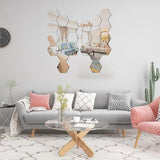 12 stuks spiegeltegels, zelfklevende spiegelmuurstickers, verwijderbare kunststof tegels decoratie, geschikt voor woonkamer, badkamer, slaapkamer, muur doe-het-zelf decor.