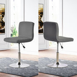 Barpoef Slipcovers met backresthoes, stretch stoelhoes, verwijderbare hoezen voor korte draaistoel, eetkamerstoel, barkruk met achterrest (geen stoelen) (donkergrijs, 4 stuks)
