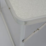 Opklapbare en in de hoogte verstelbare picknicktafel, 90 x 60 x 70 cm, licht, kofferformaat