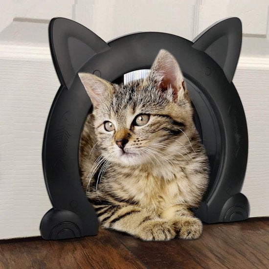 Kattenluik, binnendeur, kattenluik, kattenluik voor katten tot 10 kg, kattentunnel voor kamerdeuren