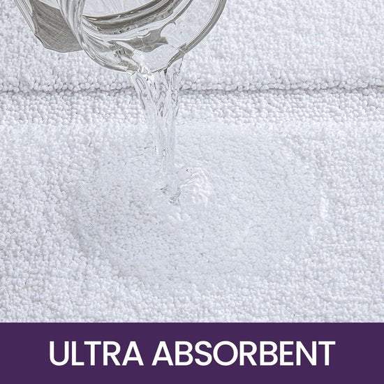 Badkamertapijt 60 x 110 cm, badmat antislip wasbare zachte badmat, microvezel absorberende badmat, badmatten voor badkuip, doucheruimte en badkamer - wit