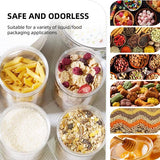 plastic pot met deksel doorzichtige lege containers verpakking van 6, opslagcontainers met luchtdicht zwart voor pinda's, kruiden, koekjes, snoep en droogvoer, lege potten voor opslag