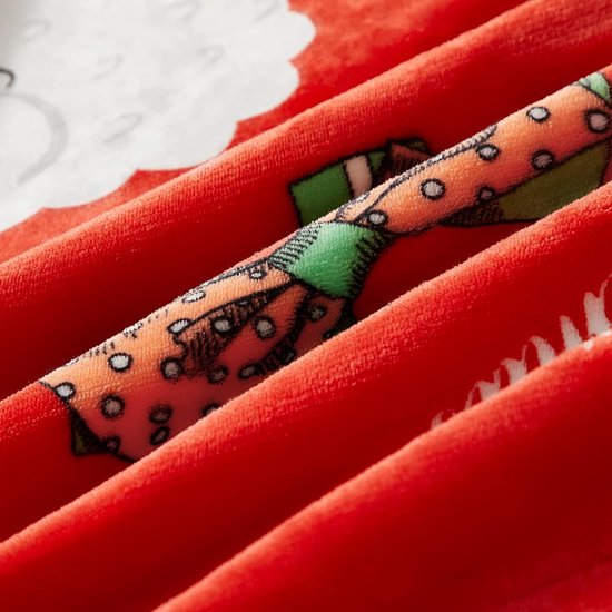 Kerstdeken, Sherpa deken, zacht, dik, warm, comfortabele fleecedeken, bankdeken, woondeken, bankdeken, flanellen deken, knuffeldeken, rood, kerstman, sneeuwpop, 127 x 152 cm