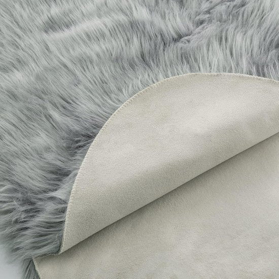 Imitatiebont Vloerkleed Pluizig Zacht Warm Modern Vloermat Bankmat Imitatiebont Deco Bont Onregelmatig Bedmat Wol Lang Haar Optisch Comfortabel