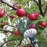 Fruitschaal met telescoop staal van Roestvrij staal, 4 meter, appelplaat met scharnier en schuimlaag, grijper met mand voor fruitappel, oranje, licht stabiel en ruimtebesparing