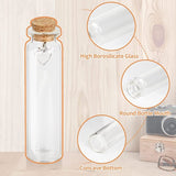 Glazen reageerbuisjes met kurk, 20 ml mini-glazen flessen, kleine reageerbuisjes met hanger, etiketten, trechter, henneptouw, gastgeschenk, bruiloft, feestdecoratie