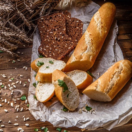 Baguette-bakplaat, baguette bakvorm voor 3 baguettes, baguetteplaat met hoogwaardige antiaanbaklaag, 38 x 24,5 cm