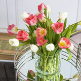 Glazen cilinder H: 15 cm bloempot glas cilindervorm glazen vaas rond decoratief glas voor kaarsen doorzichtige vaas ronde tulpen vaas glazen cilinder voor kaarsen | diameter 15 cm |