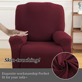 Copripoltrona Relax Lounge Chair, voor Copripoltrona 1 Posto Universale, moderne elektrische Copripoltrona Relax Lounge chair met tas Lavabile, Coperture per Divano da Massaggio, Vino Rosso