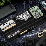 Zonneklep, Multifunctionele Nylon Organizer voor de Auto, Opbergtas met Molle strap voor tickets, creditcards, rijbewijs, herbruikbare verpakking (zwart)