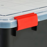 Boxen All-Weather Box, set van 2, AT-L, voor uitdagende opslagomstandigheden, kunststof, zwart, 50 l, 59 x 39 x 29 cm