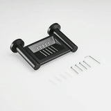 Zeepbakje Wandgemonteerde roestvrijstalen muur Badkamer Keuken Zwart Zeepbakje RVS Badkamer Muurhouder Mand Plank 12,4 cm