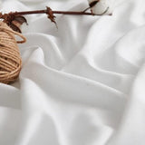 Witte vitrage linnen bistrogordijn ondoorzichtig gordijn ondoorzichtig gordijn gaas sjaals venstersjaal half transparant keuken woonkamer landhuis set van 2 65 x 60 H (cm) wit