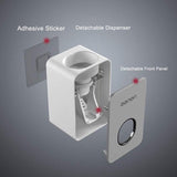Wall Mount Automatische tandpastadispenser, waterdicht en stofdicht, grijs, verpakking van 2 stuks