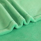Fleecedeken/knuffeldeken - flanel, extra zacht en warm - kreukbestendig/verkleurt niet, te gebruiken als bedsprei of deken op de bank - 150 x 200 cm - Appelgroen