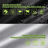 Autohoes, volledige afdekking, stofdicht, waterdicht, autohoes, autohoes, autohoes, autohoes, autohoes, autohoes, voor 430-460 cm, SUV, zwart, 455 cm x 150 cm x 140 cm, 3 kg