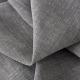 Set van 2 transparante gordijnen met ruchesband, linnenlook, dubbelpak, winkelvoile, decoratief raamgordijn voor woonkamer, kinderkamer