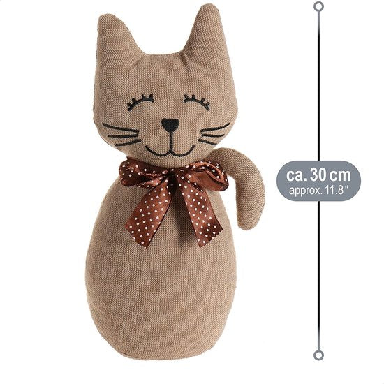 Deurstopper, zware deurhouder, schattig kattendesign, functioneel woonaccessoire, stopper voor ramen en deuren, optimaal bij doorgang (1 stuk - kat Chelly)