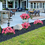 10 bundels kunstbloemen zoals echte balkon kunstbloemen buiten UV-bestendig weerbestendige kunstmatige balkonplanten balkonbloemen voor thuis vensterbank bruiloft decor (roze rood)