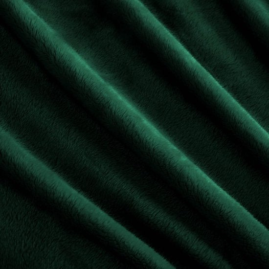 Knuffeldeken 130 x 170 cm, donkergroen, warme pluche deken, fleecedeken, woondeken, bankdeken, superzacht, behaaglijke en aangename microvezel flanellen deken