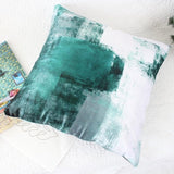 Fluwelen kussensloop, 40 x 40 cm, set van 2 stuks, groen, decoratieve kussenslopen, zacht, esthetische kussensloop, landelijke stijl, sierkussen, knuffelkussen, modern, bankkussen, sierkussen