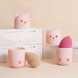 2 stuks Beauty Sponge Travel Case make-up sponshouder, make-up blender spons houder, wasbaar en herbruikbaar, geschikt voor thuis, uitstapjes, reizen enz