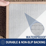 Schoonloopmat, wasbaar, 60 x 90 cm, deurmat voor binnen, absorberende vloermat, antislip schoonloopmat, waterdicht tapijt voor hond, ingang, natte poten