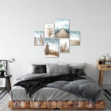 zee - 90 x 80 cm - Meteen ophangen - muurdecoratie - wanddecoratie - muurdecoratie woonkamer - wanddecoratie woonkamer - muurdecoratie canvas - canvas schilderijen woonkamer - canvas schilderijen slaapkamer - muurdecoratie