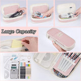 Etui Meisjes Etui Grote capaciteit Etuis voor school en kantoor Tiener Penzakhouder Briefpapier Etui Cadeau, roze, Etui voor meisjes