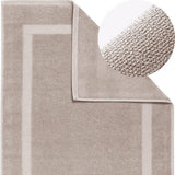 Badmat, 100% katoen, douchemat, 1.000 g/m², absorberend, wasbaar, zandgrijs, 60 x 100 cm Badmat, 100% katoen, douchemat, 1.000 g/m², absorberend, wasbaar, zandgrijs, 60 x 100 cm