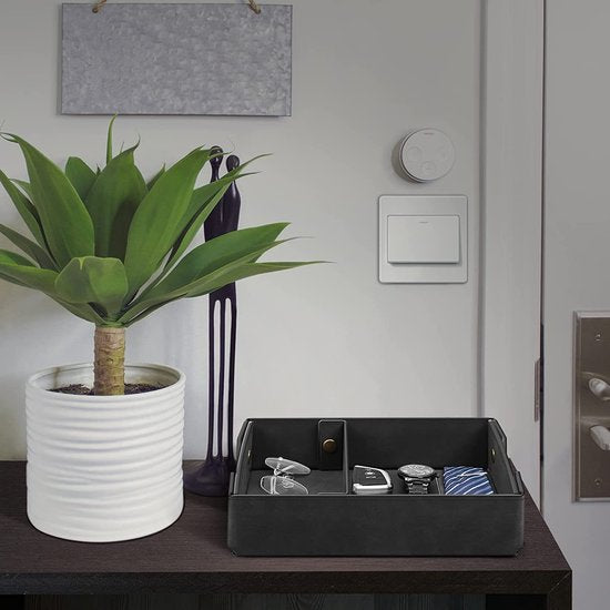 Leeg opbergvak voor mobiele telefoon, sieraden, sleutels, portemonnee, kleingeld en kantooruitrusting, zwart