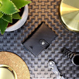 Portemonnee Heren - RFID/NFC-Blokkering Popup Intelligente Minimalistische Kaarthouder - Portemonnees, ID-kaart & Kaarthoezen Voor Mannen Veilige Kaarthouder, Zwart aluminium met zwart