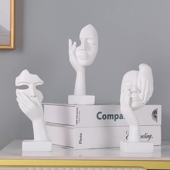 Verrassend beeldje, decoratieve figuren, decoratie voor de woonkamer, decoratie voor de Home Store, moderne abstracte kunstsculpturen decoratie, kantoordecoraties, polyresin, cadeau.