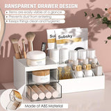 Make-up organisator met laden, make-up opslag, cosmetica, make-up tafel organisator, make-up doos met laden voor dressoir, slaapkamer, badkamer