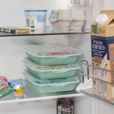 Stapelbare voedselbox en worstbox, set van 3, koelkastworstbox van kunststof