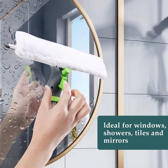 3-in-1, window cleaner with spray function 3-in-1, raamreiniger met sproeifunctie