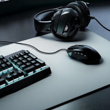 oversized gaming muismat 900 x 400 mm-XXL muismat groot-tafelpad groot-verbetert precisie en snelheid-Wit