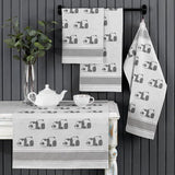 4-delige set theedoeken in geschenkverpakking,100% katoen, 50x70 cm, te gebruiken als droogdoek, katoenen doek, vaatdoek, keukendoek of theedoek