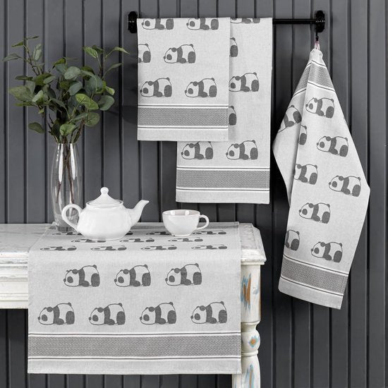 4-delige set theedoeken in geschenkverpakking,100% katoen, 50x70 cm, te gebruiken als droogdoek, katoenen doek, vaatdoek, keukendoek of theedoek