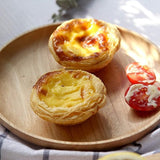 2 stuks dienblad van hout, houten dienblad, ronde dienblad van hout, houten dienblad, fruitborden van hout, voor tapas, noten, fruit, kopjes, vazen