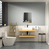 Zelfklevende acrylspiegel, HD-kleefspiegel, grote frameloze kunststof spiegel, 3 mm dikke acrylspiegeltegels, onbreekbare spiegel, rechthoekige wandlijmspiegel voor thuis, 40 x 30 cm