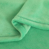 Fleecedeken/knuffeldeken - flanel, extra zacht en warm - kreukbestendig/verkleurt niet, te gebruiken als bedsprei of deken op de bank - 150 x 200 cm - Appelgroen