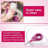 Deegdispenser, deegdispenser, 900 ml, cake, deegdispenser, maatbeker, doseerder, wafels, deegdispenser, deegdispenser, cupcake, speciale batter, bakken, doe-het-zelf gereedschap met deksel