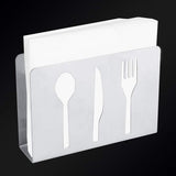 Servethouder voor de tafel, zilverkleurige rechtopstaande zakdoekdispenser, moderne tafeldecoratie, servethouder