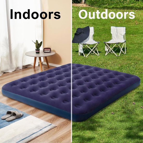 luchtbed = airbed opblaasbaar bed = inflatable bed opblaasbare matras = inflatable mattress camping slaapmat = camping sleeping mat