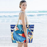 Grote strandtassen voor dames, met binnacles, optionele schoudertas, boodschappentas met ritssluiting, XXL shopper, strandtassen voor irriterende spullen, picknicks, badkamers