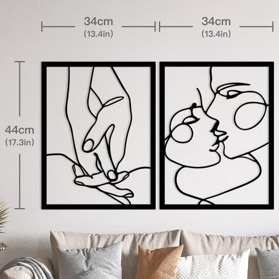 Metalen Muurkunst, Wanddecoratie, Metalen Muurfoto, Silhouet Wanddecoratie, Menselijk Gezicht Draad Kunst Decoratie, Abstract Menselijk Gezicht Huisdecoratie, Kamerdecoratie, Slaapkamer Decoratie