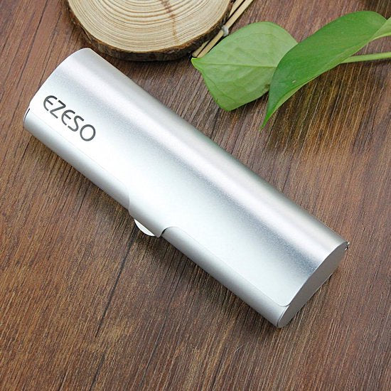 Unisex (mannen/vrouwen) lichtgewicht bril case aluminium mat brillenkoker voor kleine frames (zilver (levertijd 3-5 werkdagen)